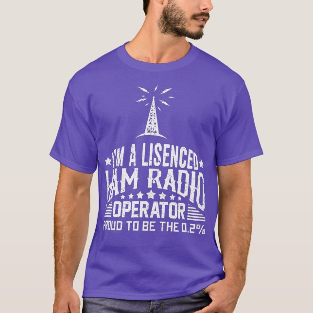 Ham Radio Operator Funny Ham Radio Nerd T-Shirt (Front)
