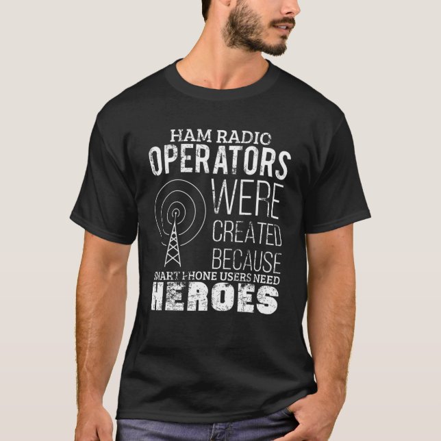 Ham Radio Operator Funny Radio Amateur Dad Father T-Shirt (Front)