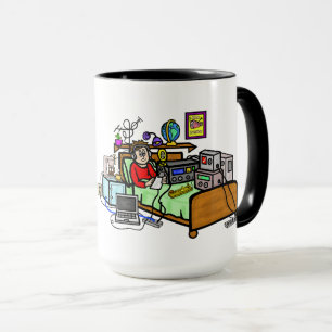 Ham Radio Operator In Bed Mug