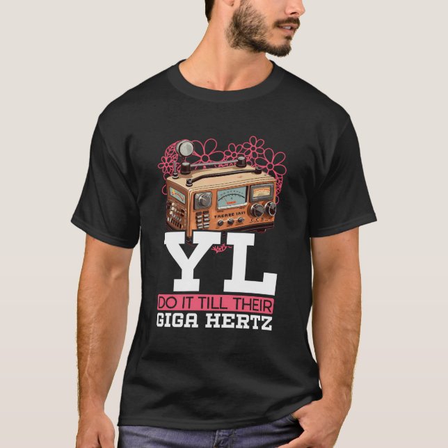 Ham Radio Operator Morse Code Antenna Radioactivit T-Shirt (Front)