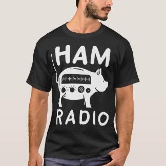 Ham Radio Pig Illustration For A Ham Radio T-Shirt