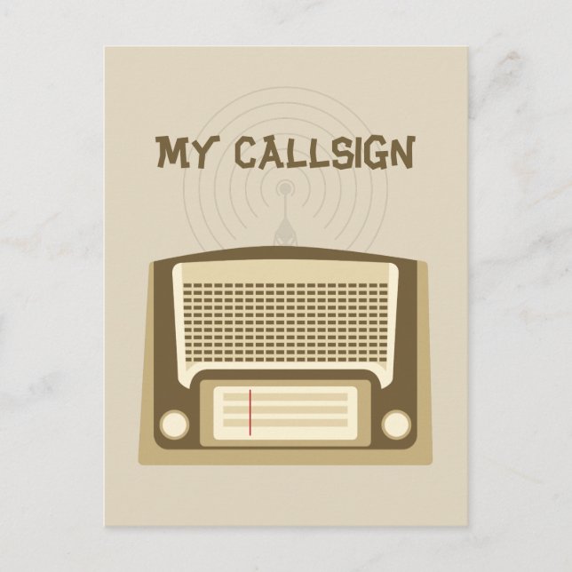 Ham radio postcard (Front)