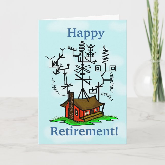 Ham Radio Retirement Greeting Card  Customize It! (Front)