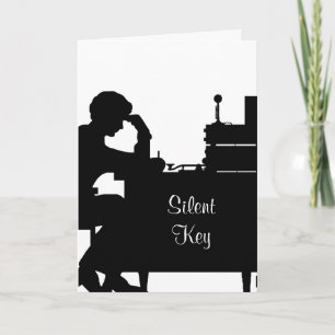 Ham Radio Silent Key Sympathy Card Customize It.