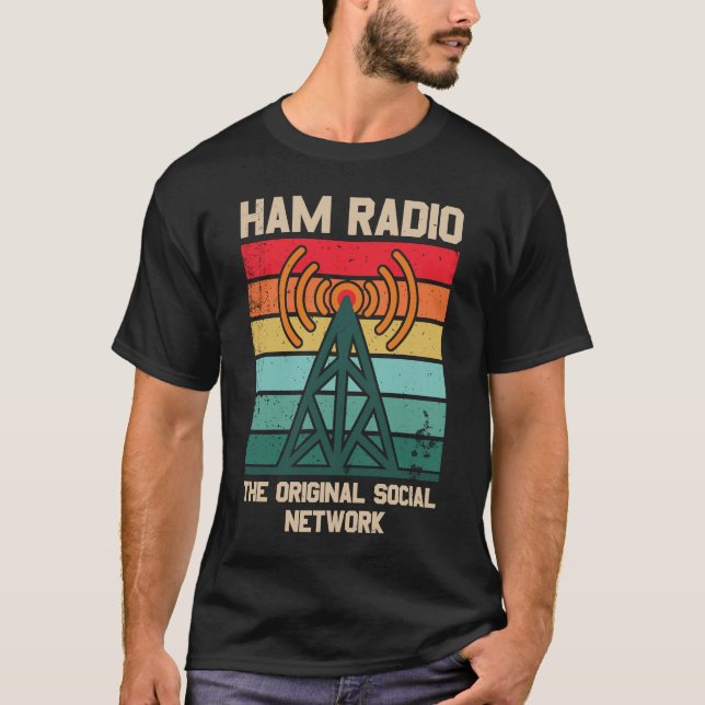Ham Radio The Original Social Network T-Shirt (Front)