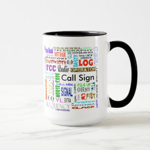 Ham Radio Word Collage Mug  Customize It!