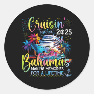 Hamas Cruise Essentials Family Cruise Hamas 2025 Classic Round Sticker