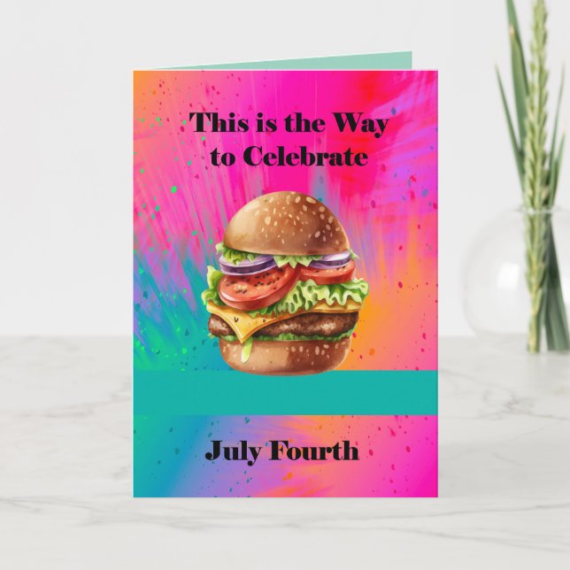 Hamberger on the Fourth Card (Front)