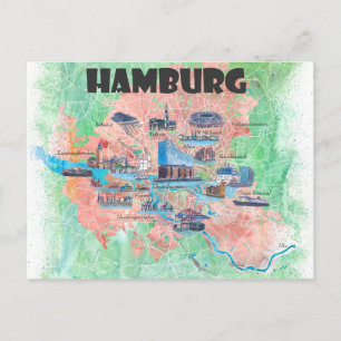 Hambourg Allemagne Voyage Carte préférée