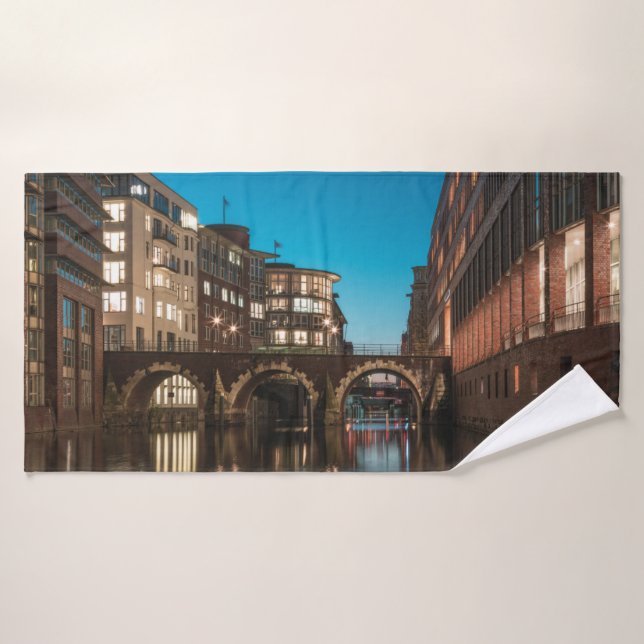 Hambourg Ellerntorsbrücke (Serviette de bain)