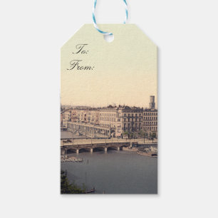 Hamburg Alsterarkaden Deutschland Alster Germany Gift Tags
