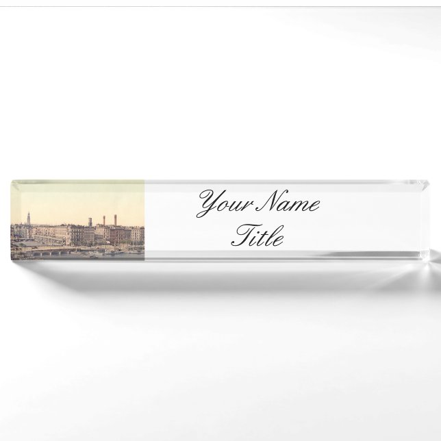 Hamburg Alsterarkaden Deutschland Alster Germany Nameplate (Front)