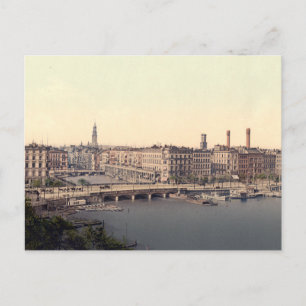 Hamburg Alsterarkaden Deutschland Alster Postcard