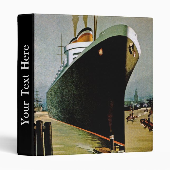 Hamburg-Amerika Line Binder (Front/Spine)