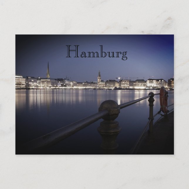 Hamburg Binnenalster  Postkarte Postcard (Front)