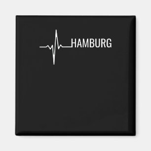 Hamburg City Heartbeat Magnet