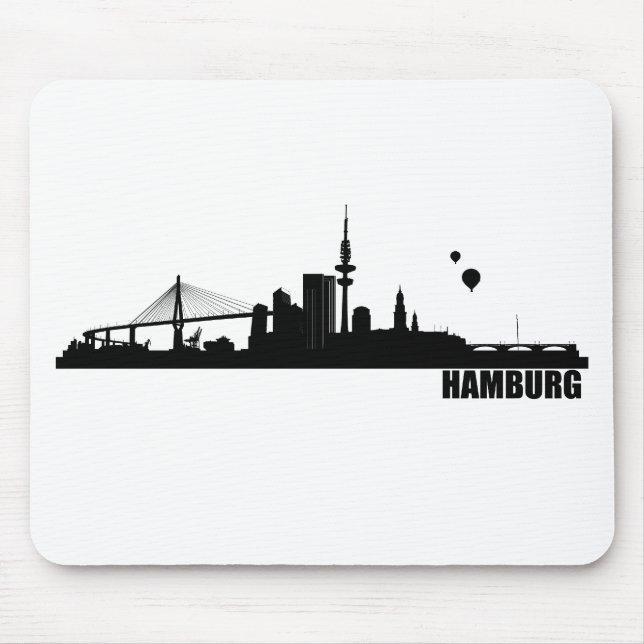 Hamburg City Mouse Pad (Front)