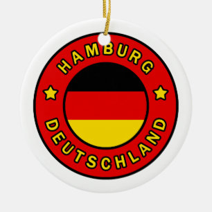 Hamburg Deutschland Ceramic Ornament