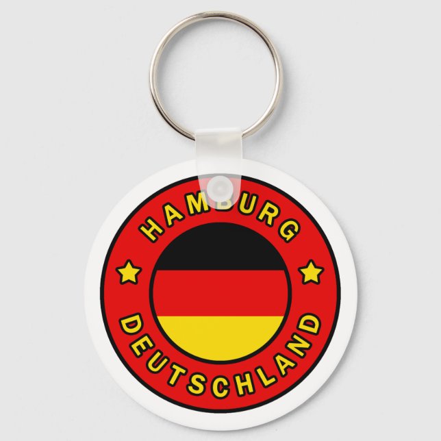 Hamburg Deutschland Keychain (Front)