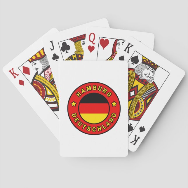 Hamburg Deutschland Playing Cards (Back)