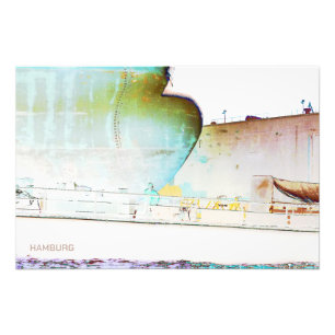 Hamburg Dock Work SACHERS Art Photo Print