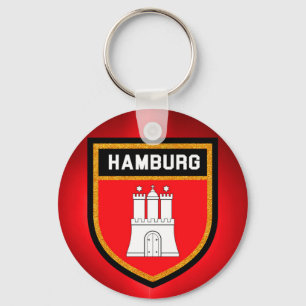 Hamburg Flag Keychain