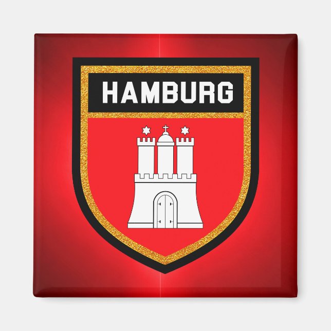 Hamburg Flag Magnet (Front)
