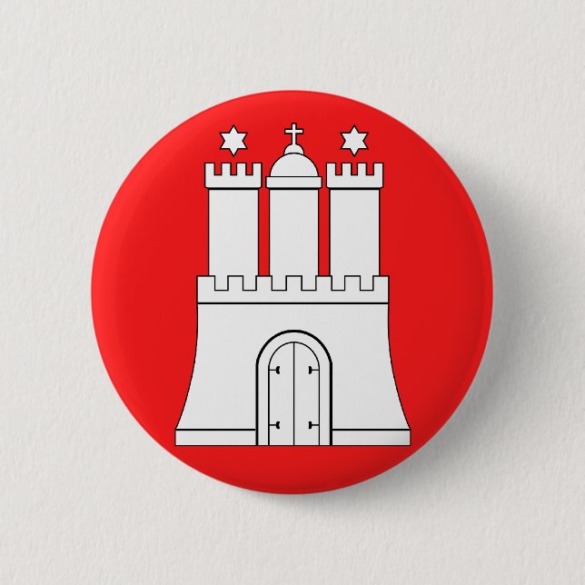 Hamburg, Germany 2 Inch Round Button (Front)