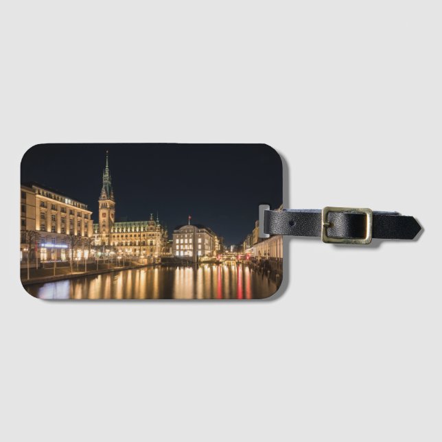 Hamburg Germany Luggage Tag (Front Horizontal)