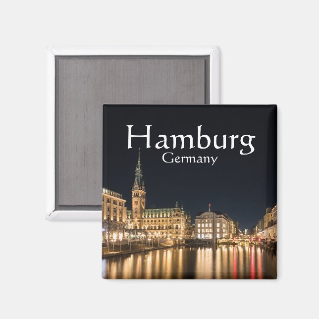 Hamburg Germany Magnet (Front/Back)