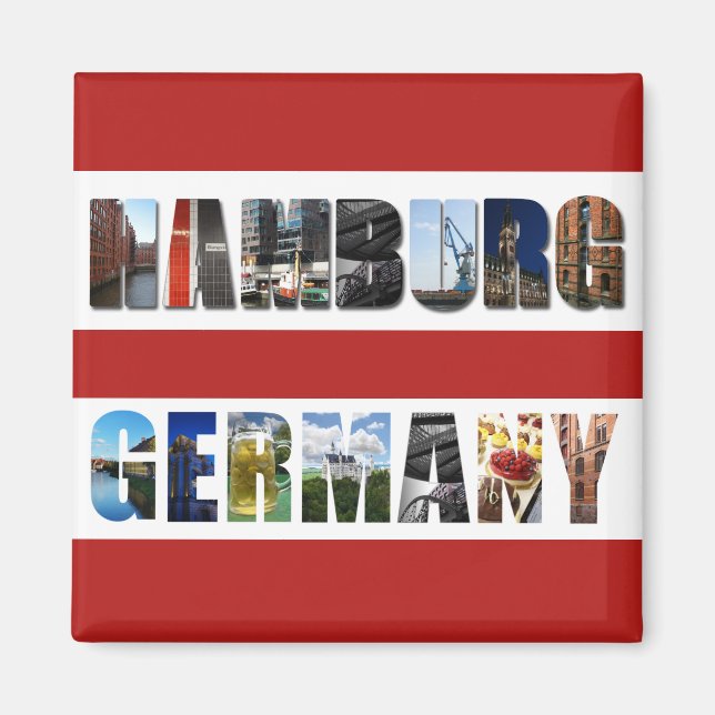 Hamburg Germany Magnet (Front)