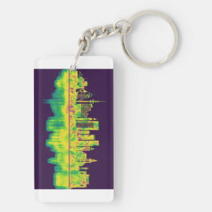 Hamburg Germany Skyline Keychain