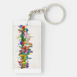 Hamburg Germany Skyline Keychain