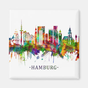 Hamburg Germany Skyline Magnet