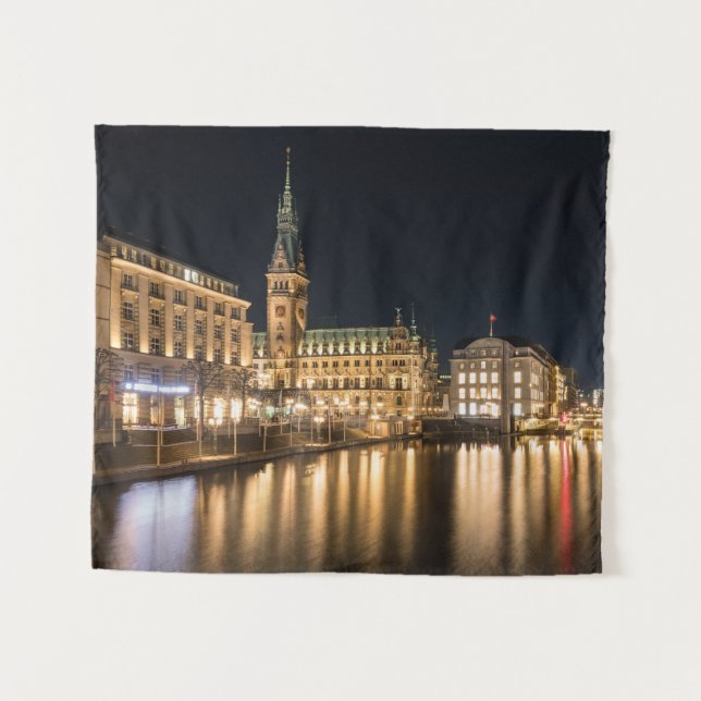 Hamburg Germany Tapestry (Front (Horizontal))