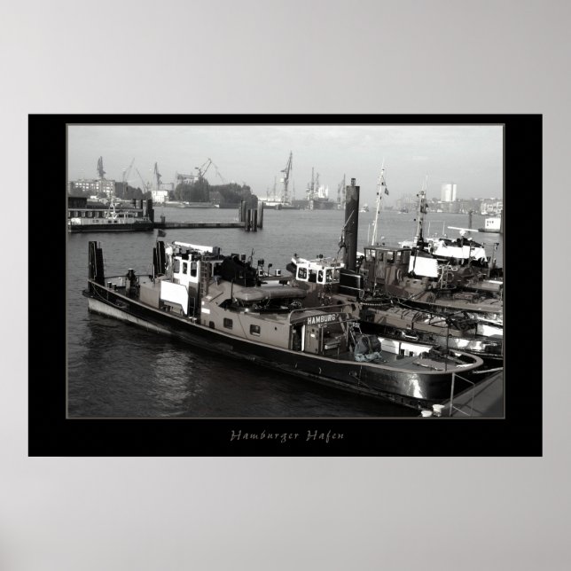 Hamburg harbor poster (Front)