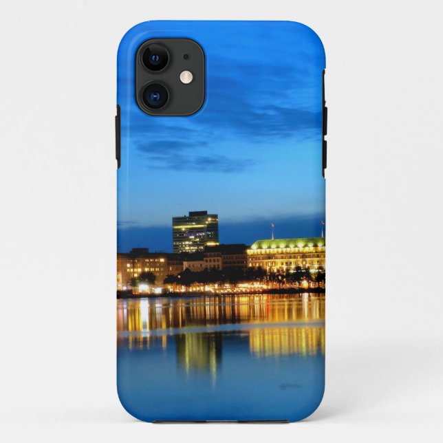 Hamburg Harbour Hafen Deutschland Alster Night Case-Mate iPhone Case (Back)