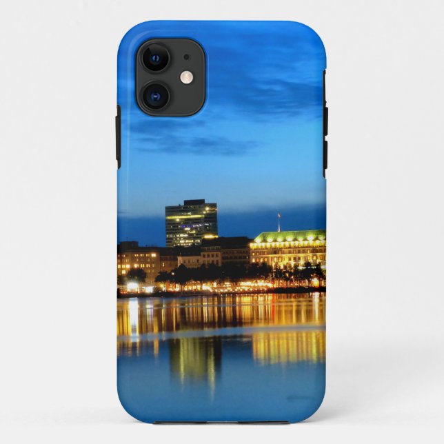 Hamburg Harbour Hafen Deutschland Alster Night Case-Mate iPhone Case (Back)