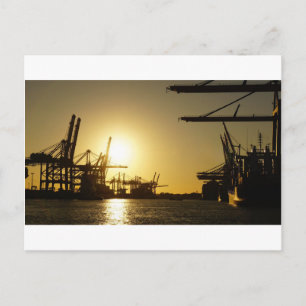 hamburg harbour postcard