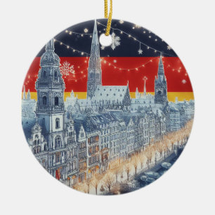 HAMBURG INSPIRED  CERAMIC ORNAMENT