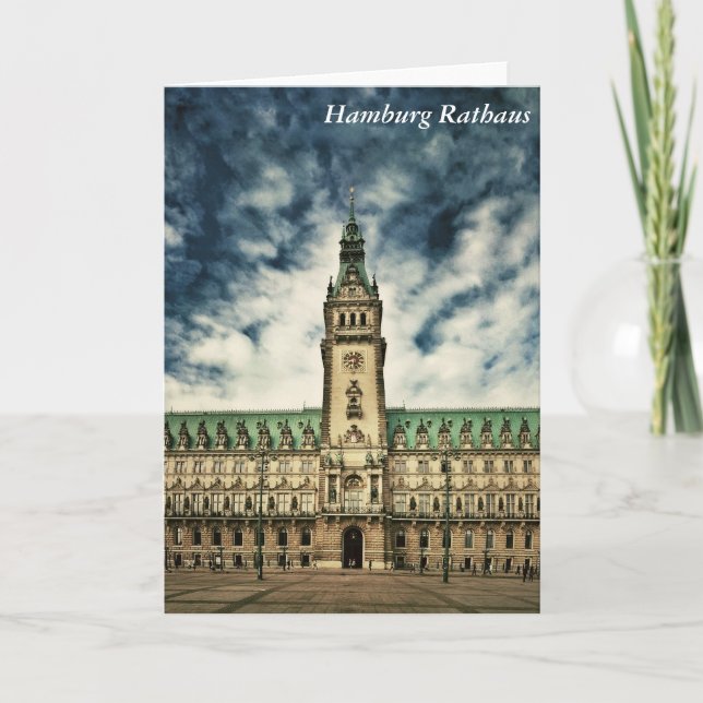 Hamburg Rathaus, Germany Card (Front)