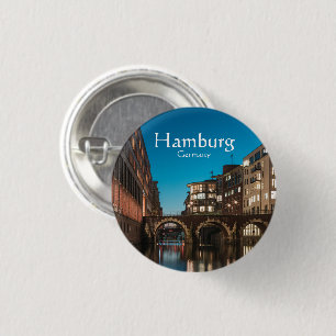 Hamburg Souvenir 1 Inch Round Button