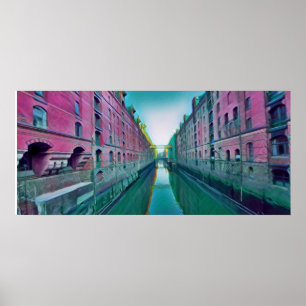 Hamburg Speicherstadt Artwork Poster