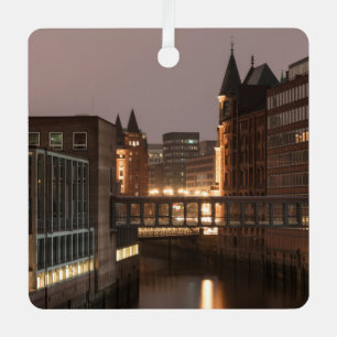Hamburg Speicherstadt Metal Ornament