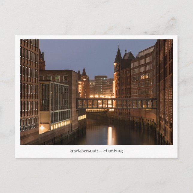 Hamburg Speicherstadt Postcard (Front)