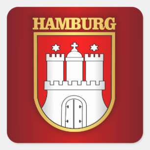 Hamburg Square Sticker