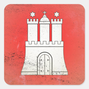 Hamburg Square Sticker