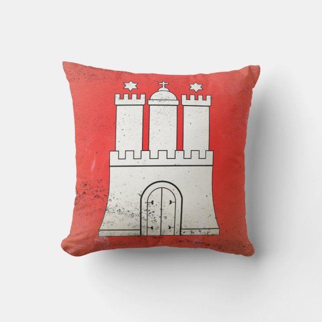 Hamburg Throw Pillow (Front)