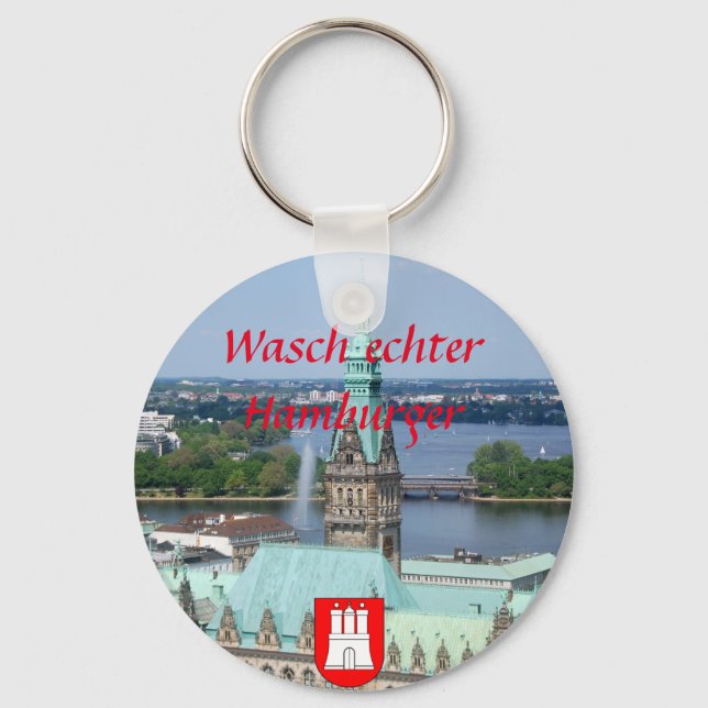 Hamburg Townhall Keychain (Front)