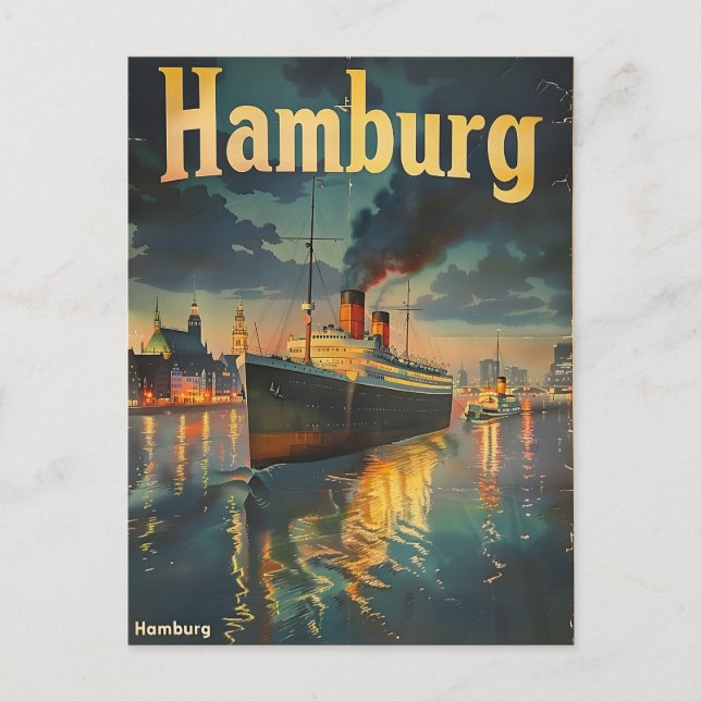 Hamburg Vintage Postcard (Front)